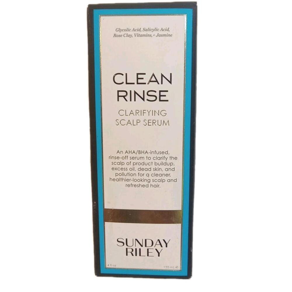 Sunday Riley Clean Rinse Clarifying Scalp Serum 4 Oz Full Size Authentic NEW
